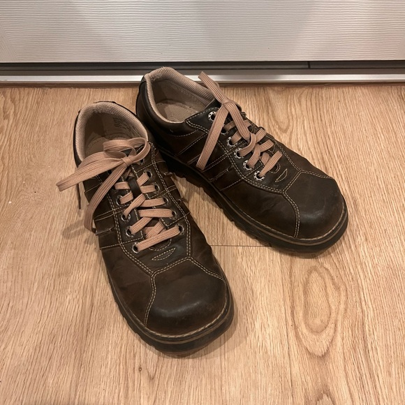 Vintage Lower East Side Y2K Shoes Women's  US 8.5 Brown Chunky square toe Shoe - Picture 3 of 6